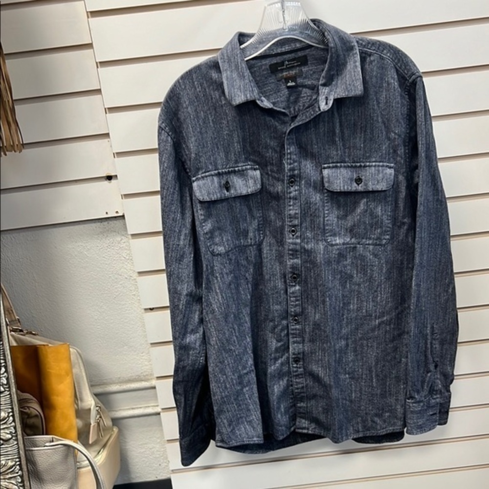 Marc Anthony Luxury Blue Slim Fit Shirt